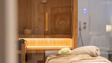 Bastu, bubbelpool, ångbastu, kroppsbehandlingar och kroppsskrubb