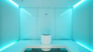 Sauna, hot tub, steam room, body treatments, body scrubs, facials