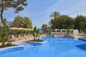 Indoor pool, outdoor pool