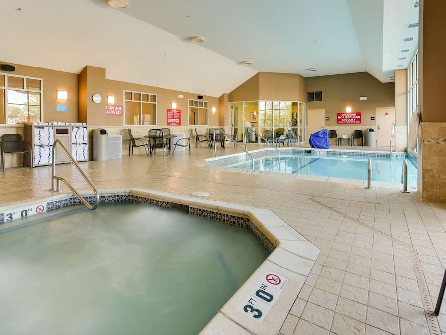 Indoor pool, outdoor pool