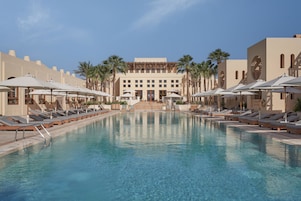 2 outdoor pools, pool umbrellas, pool loungers