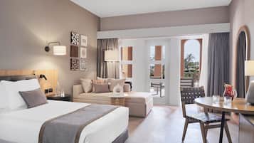 Deluxe Twin Room | Draps en coton égyptien, literie de qualité supérieure, minibar