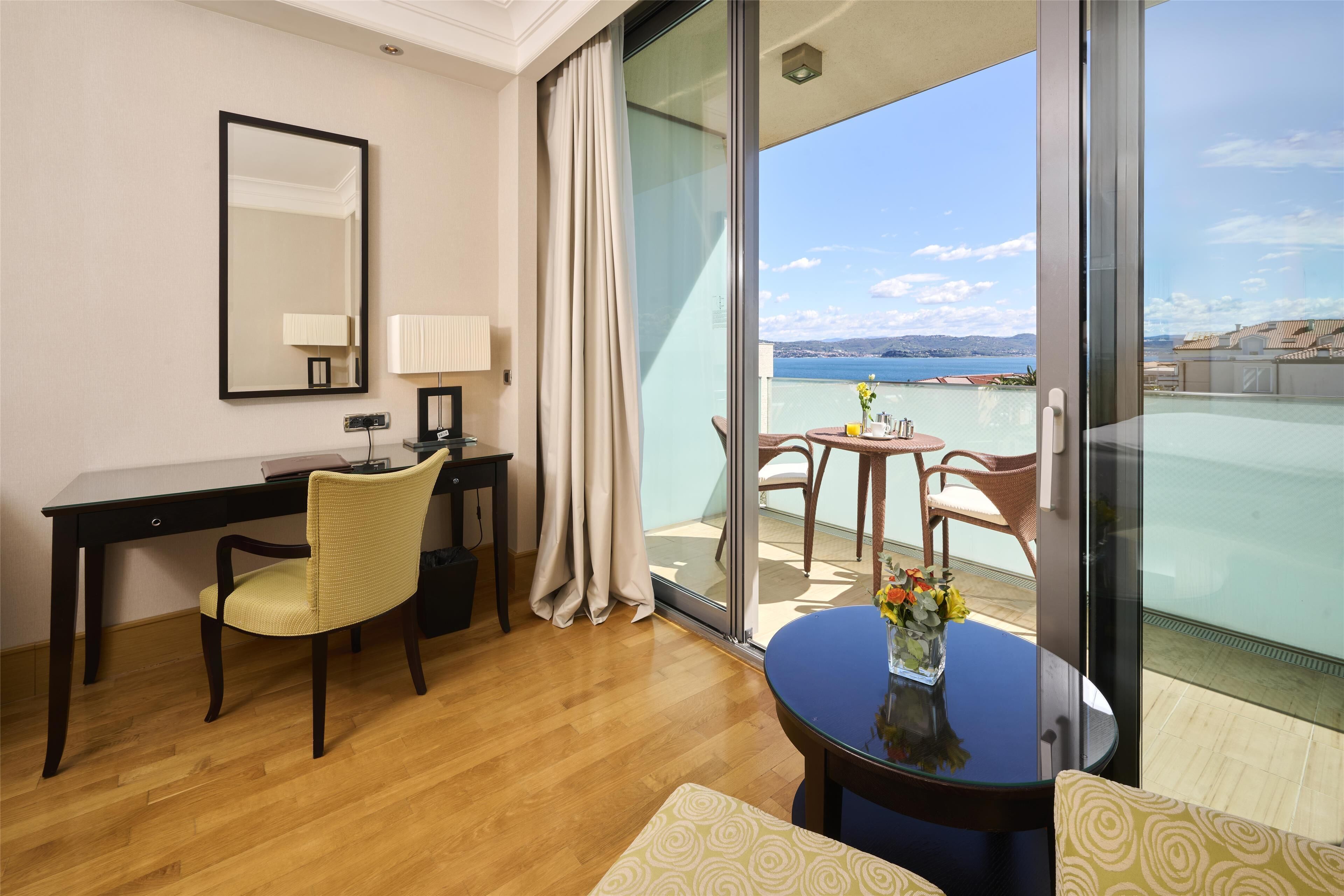 premium room, partial sea view | view from room
