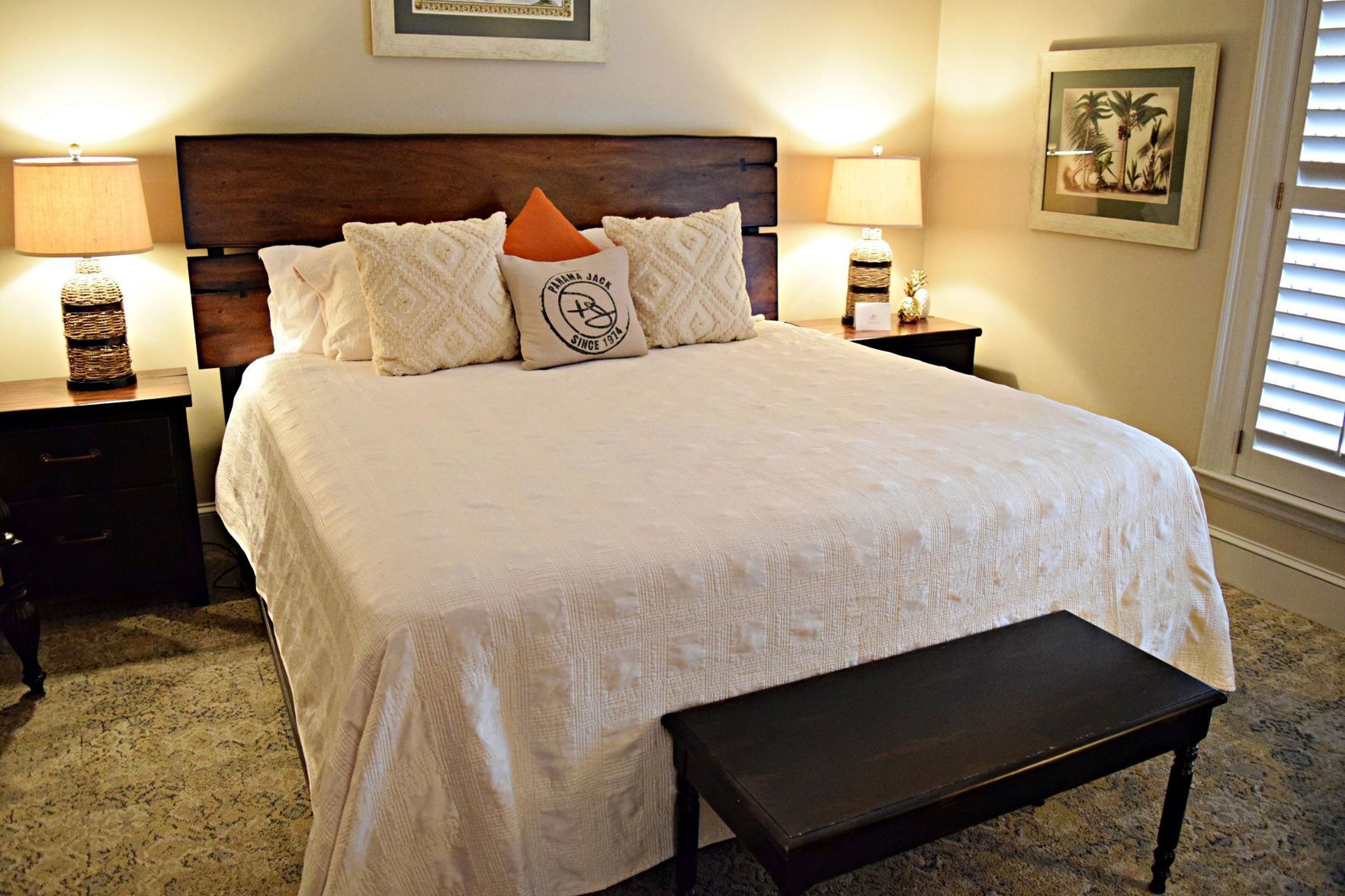 Premium bedding, pillow-top beds, individually decorated