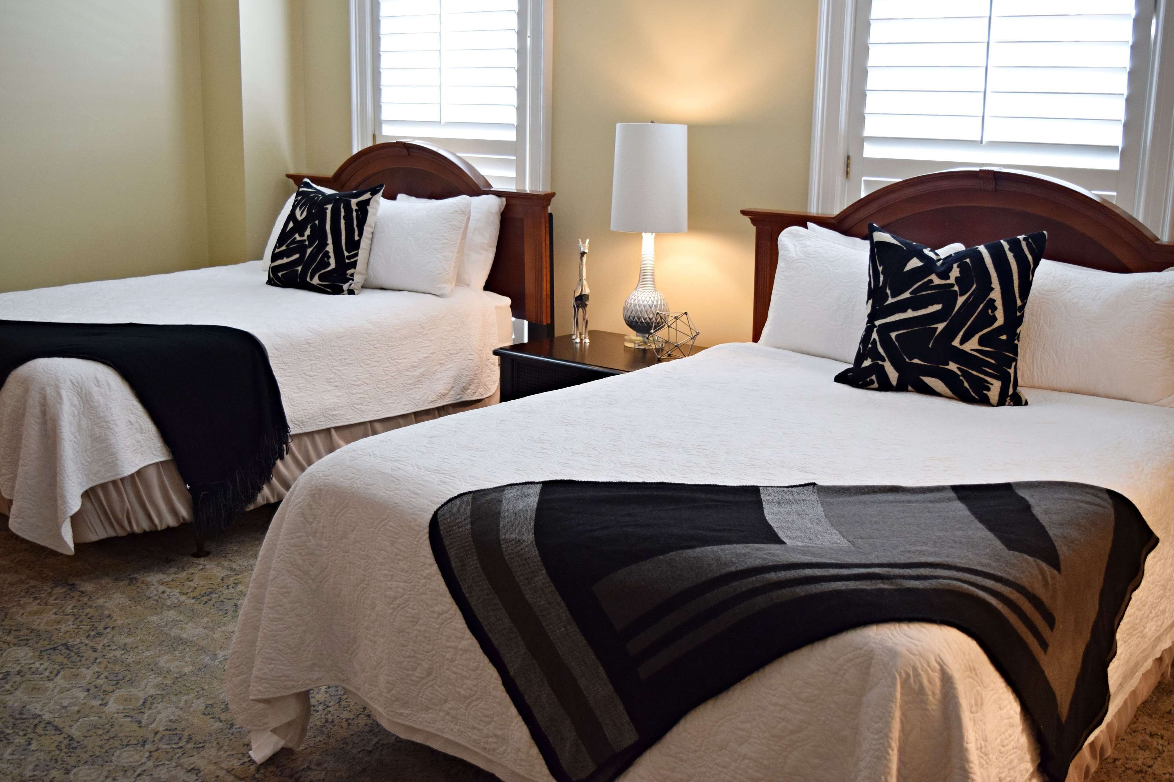 Premium bedding, pillow-top beds, individually decorated