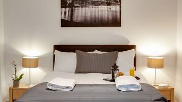 Egyptian cotton sheets, iron/ironing board, free internet