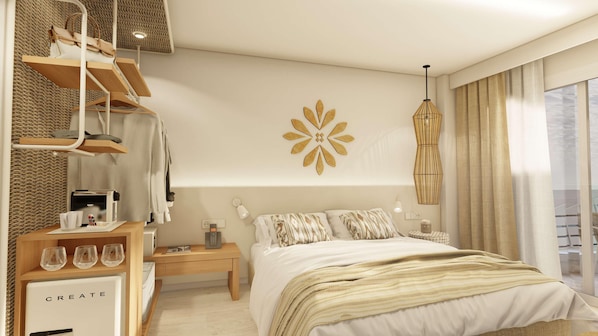 Minibar, escritorio, wifi gratis y ropa de cama