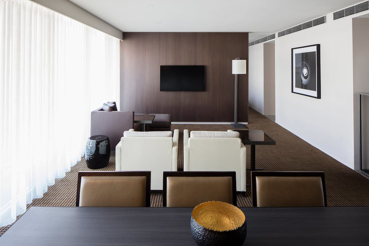 Two Bedroom Atrium Residence | Living area | IPad