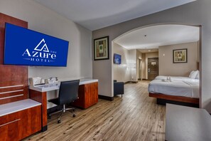 Family Studio Suite, Multiple Beds, Non Smoking | Egyptian cotton sheets, premium bedding, down comforters, in-room safe - The Azure Hotel (Mesa)