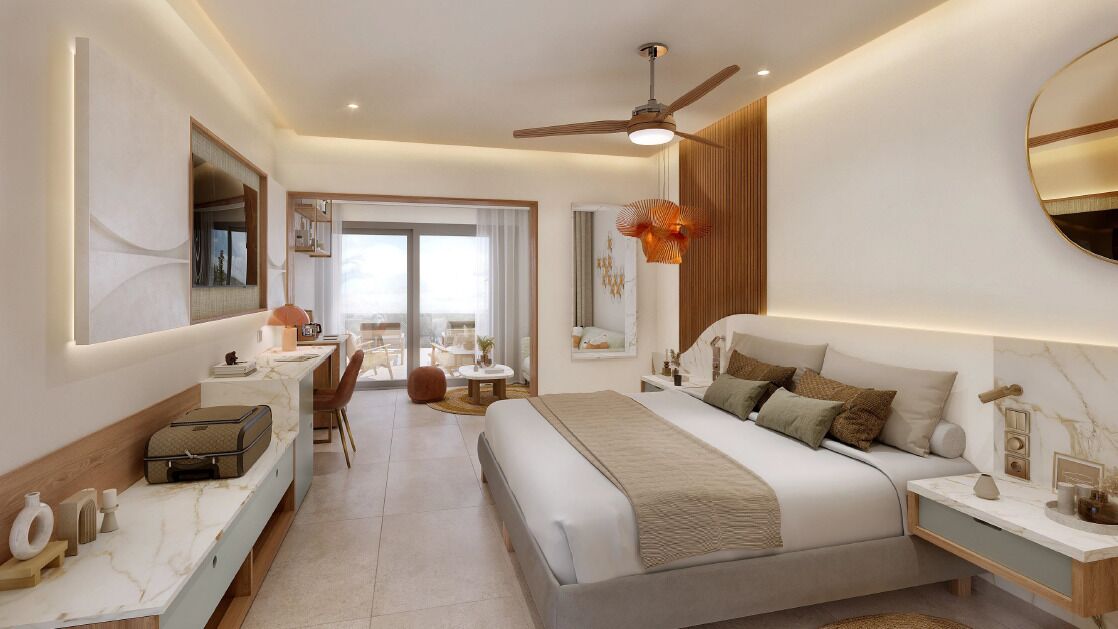 premium bedding, free minibar, in-room safe, laptop workspace