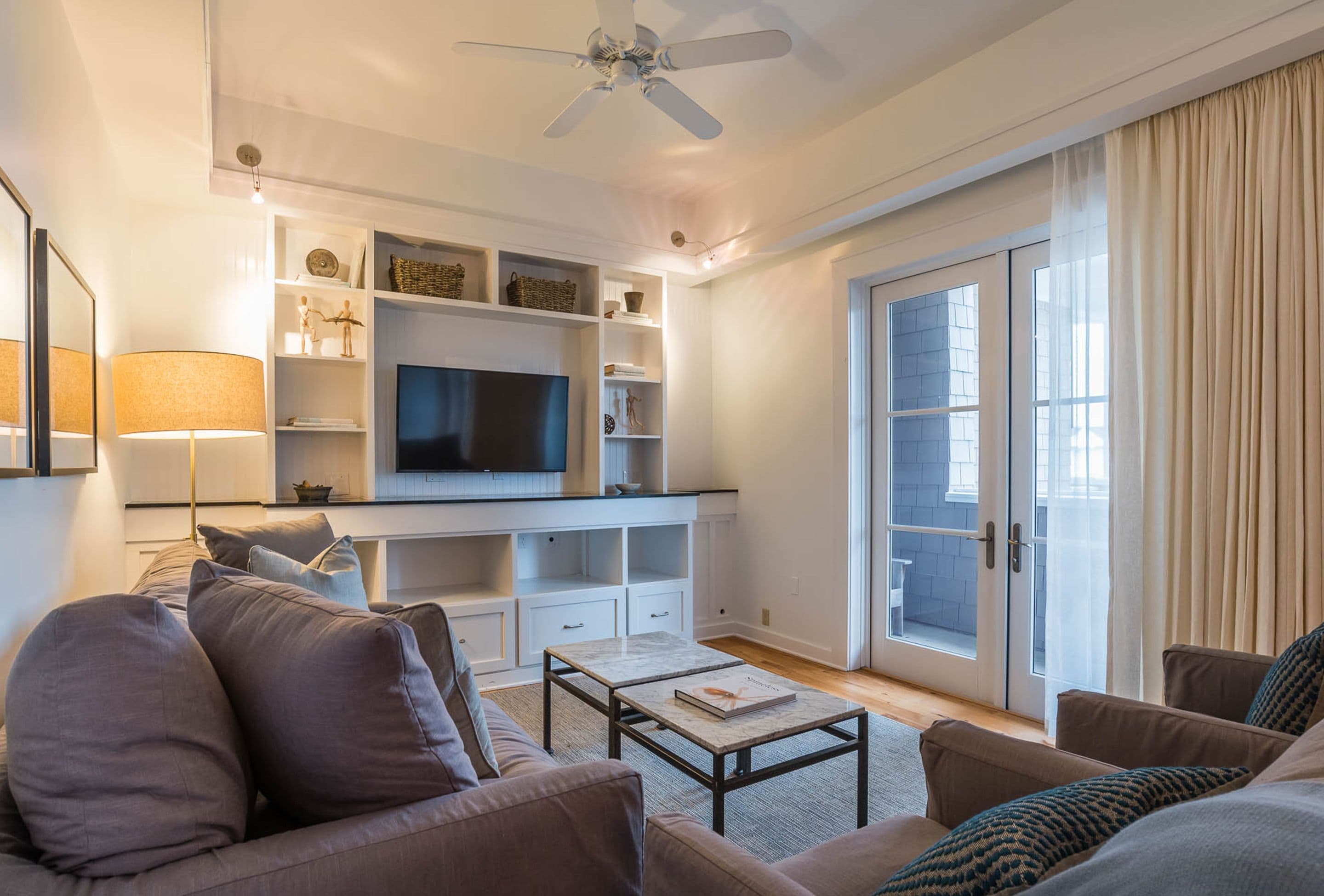 40-inch flat-screen tv with cable channels, tv, dvd player