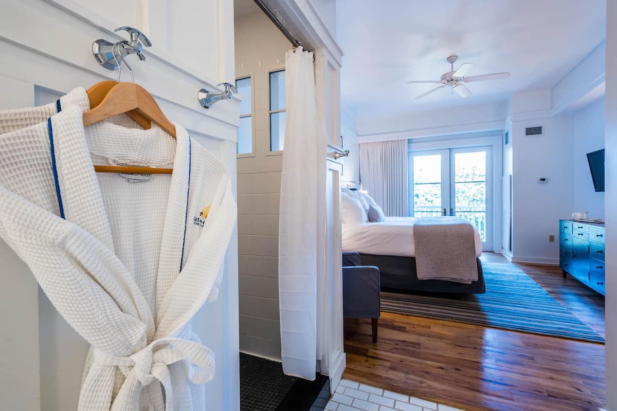 egyptian cotton sheets, premium bedding, desk, blackout curtains