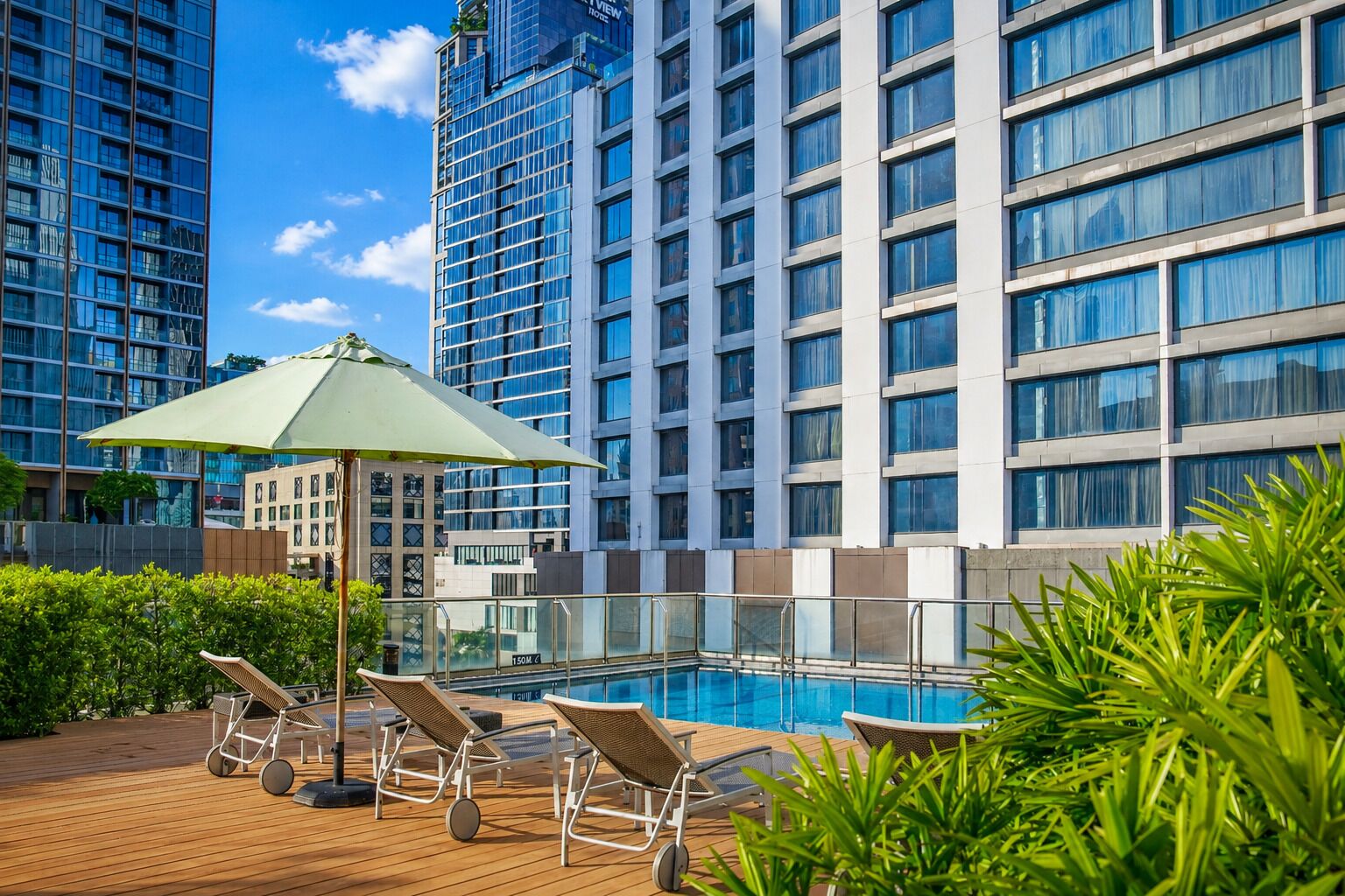 Rooftop pool