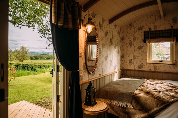 Luxury-Zimmer, mit Bad, Bergblick (Shepherd Hut)