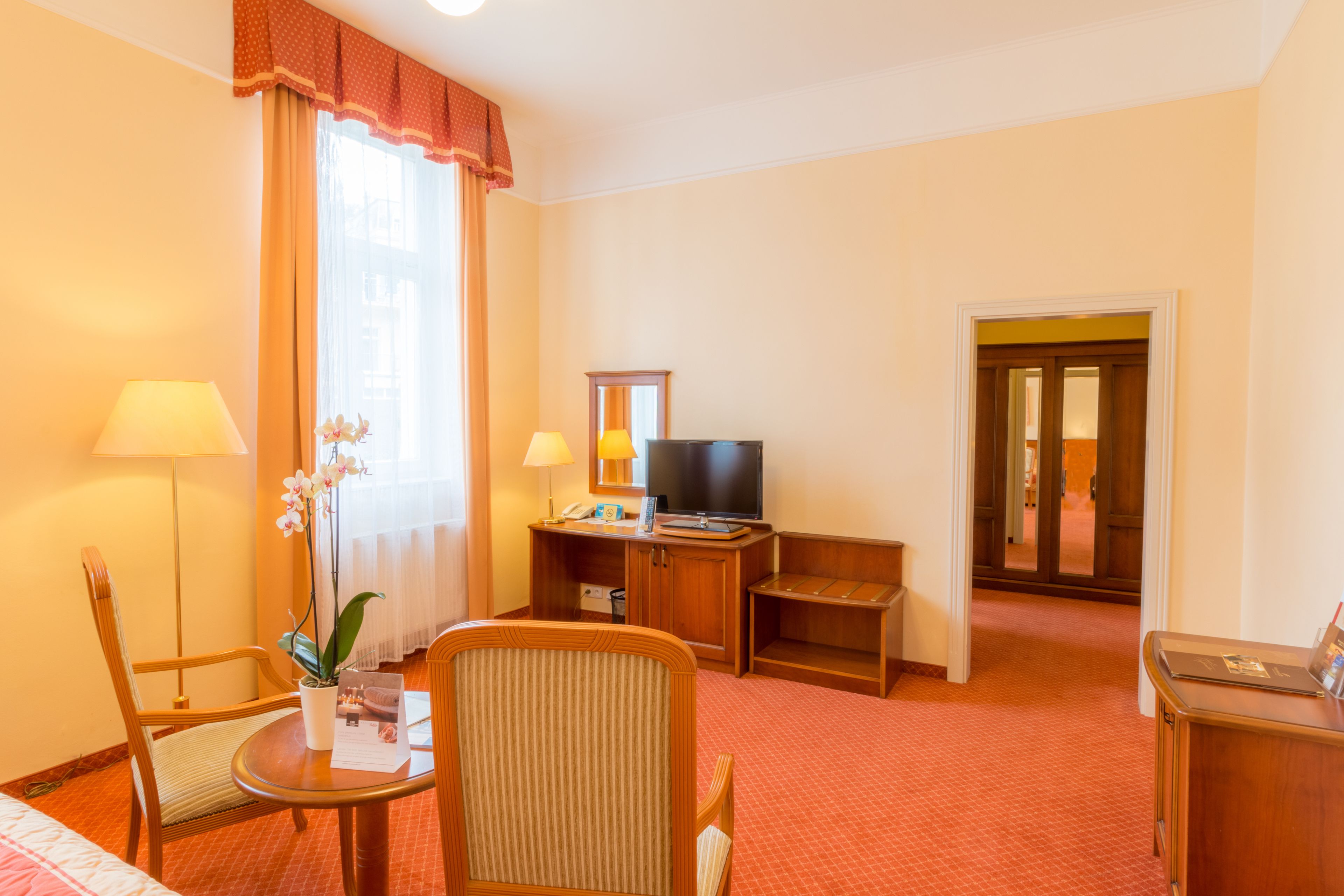 double room with wellness and fitness access | hypo-allergenic bedding, minibar, in-room safe, desk