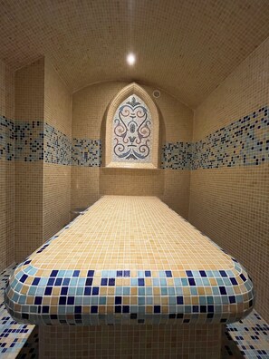 Salas de tratamientos para parejas, baño turco/hammam