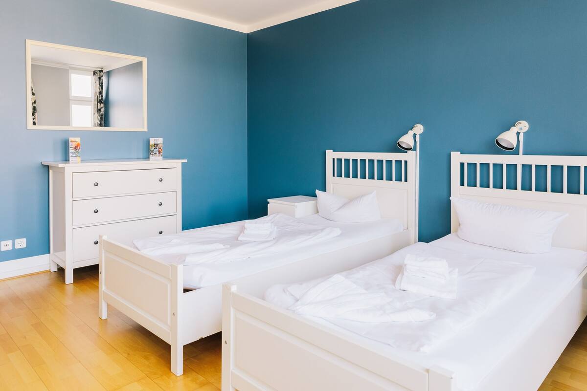 Twin Room Apartment with Shared Bathroom and Kitchen | 防音設 備、WiFi (無料)、ベッドシーツ