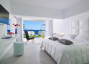 平房, 海景 | 高档床上用品、客房内保险箱、遮光窗帘、隔音