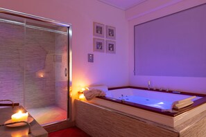 Premium suite, 1 queensize bed, uitzicht op park, aan tuin (Garden Spa) | 1 slaapkamer, donsdekens, een minibar, verduisterende gordijnen