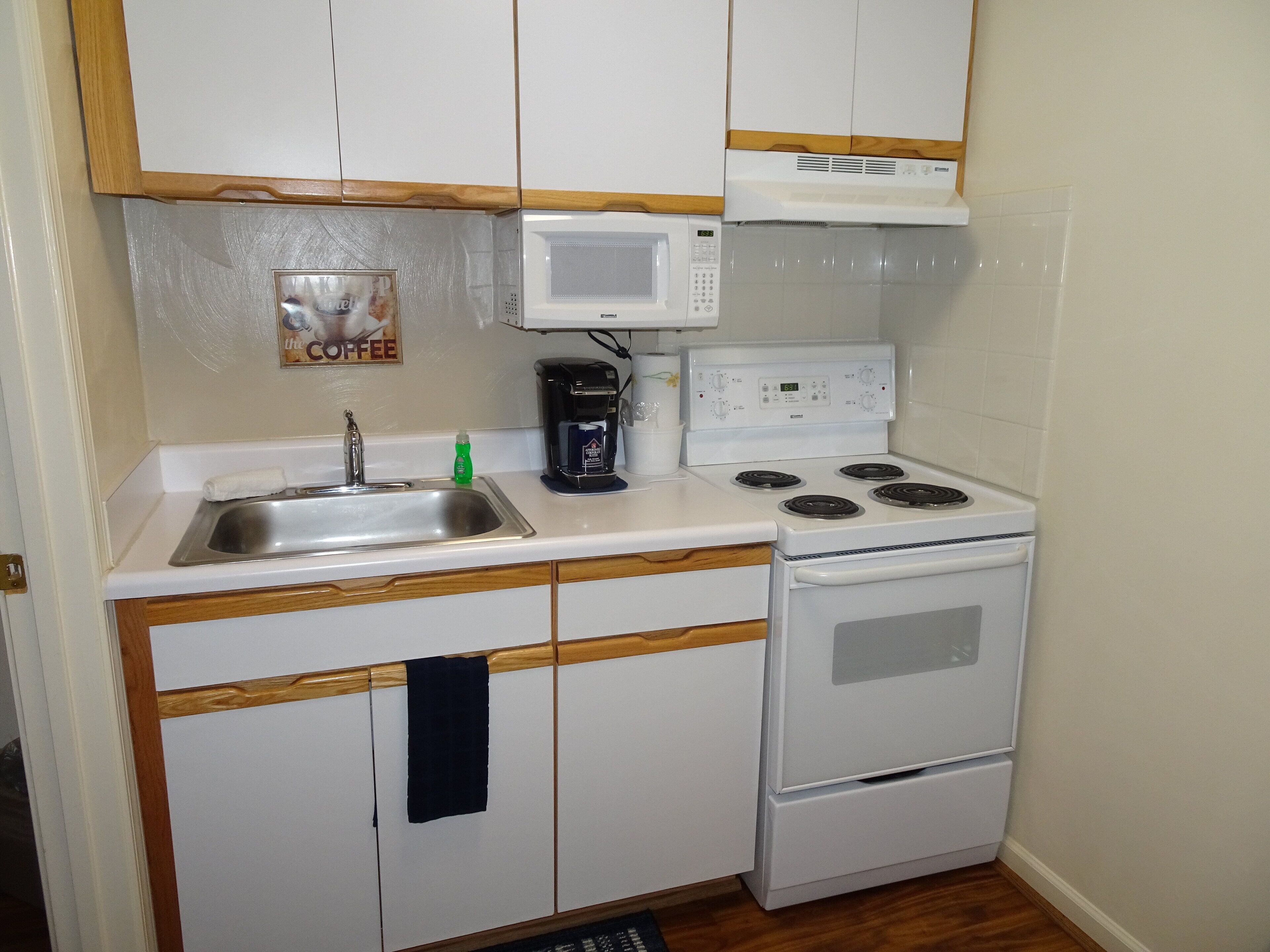 standard suite, 1 queen bed | private kitchenette | fridge, microwave, oven, stovetop