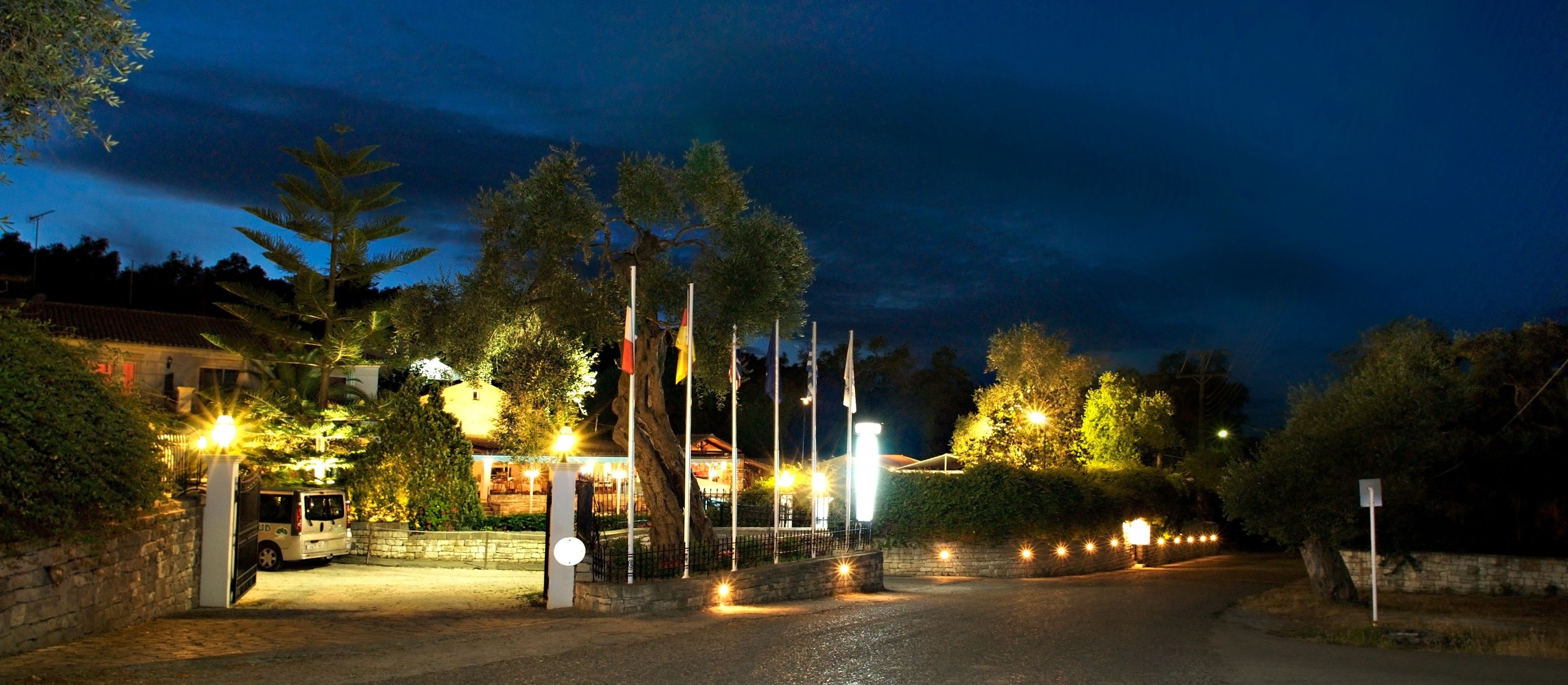 front of property – evening/night