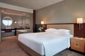 Hair dryer, slippers, towels, soap - Courtyard by Marriott Hong Kong (Hong Kong)