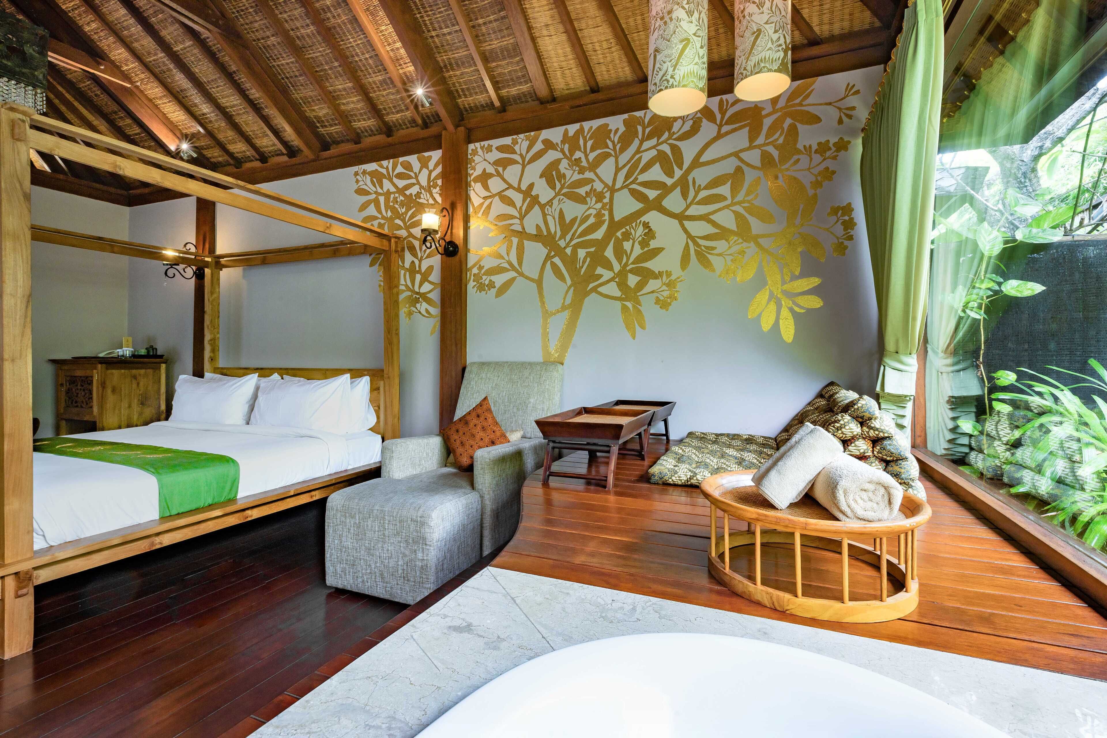 bungalow, garden view (without private pool) | premium bedding, free minibar, in-room safe, desk