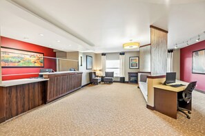 Sitteområde i lobbyen