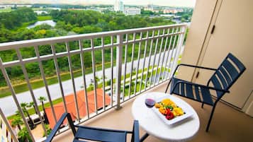 Staduitzicht vanuit accommodatie