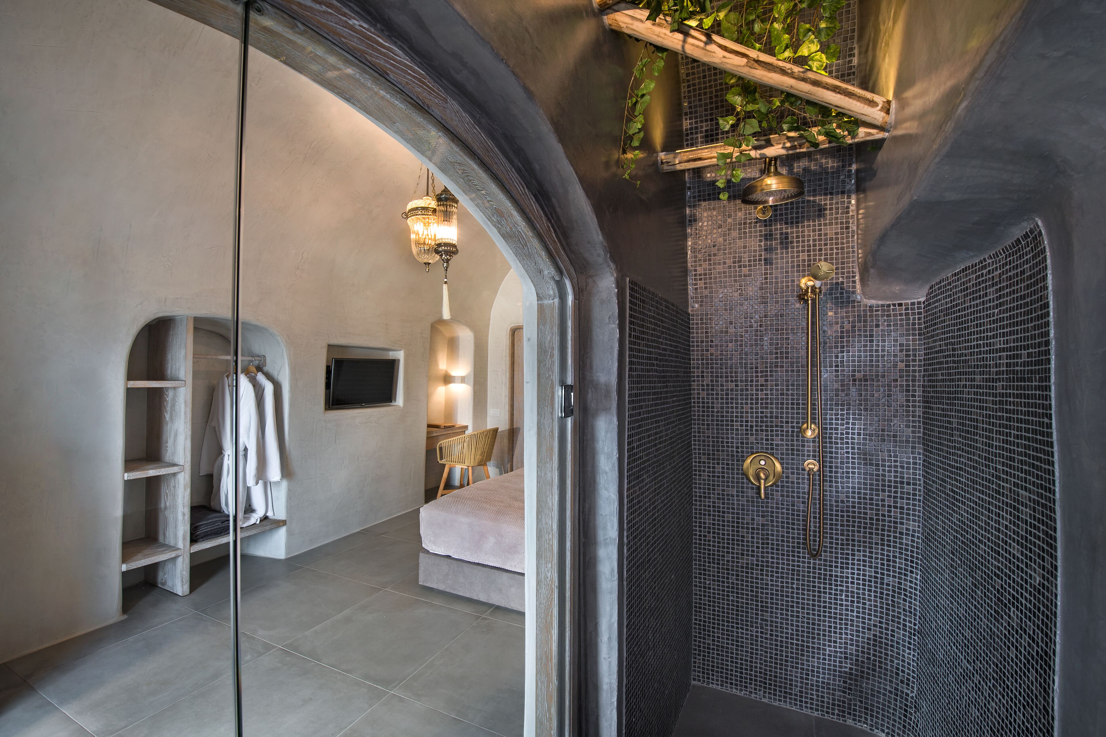 petit cave suite with outdoor plunge pool | 1 bedroom, frette italian sheets, premium bedding, memory-foam beds