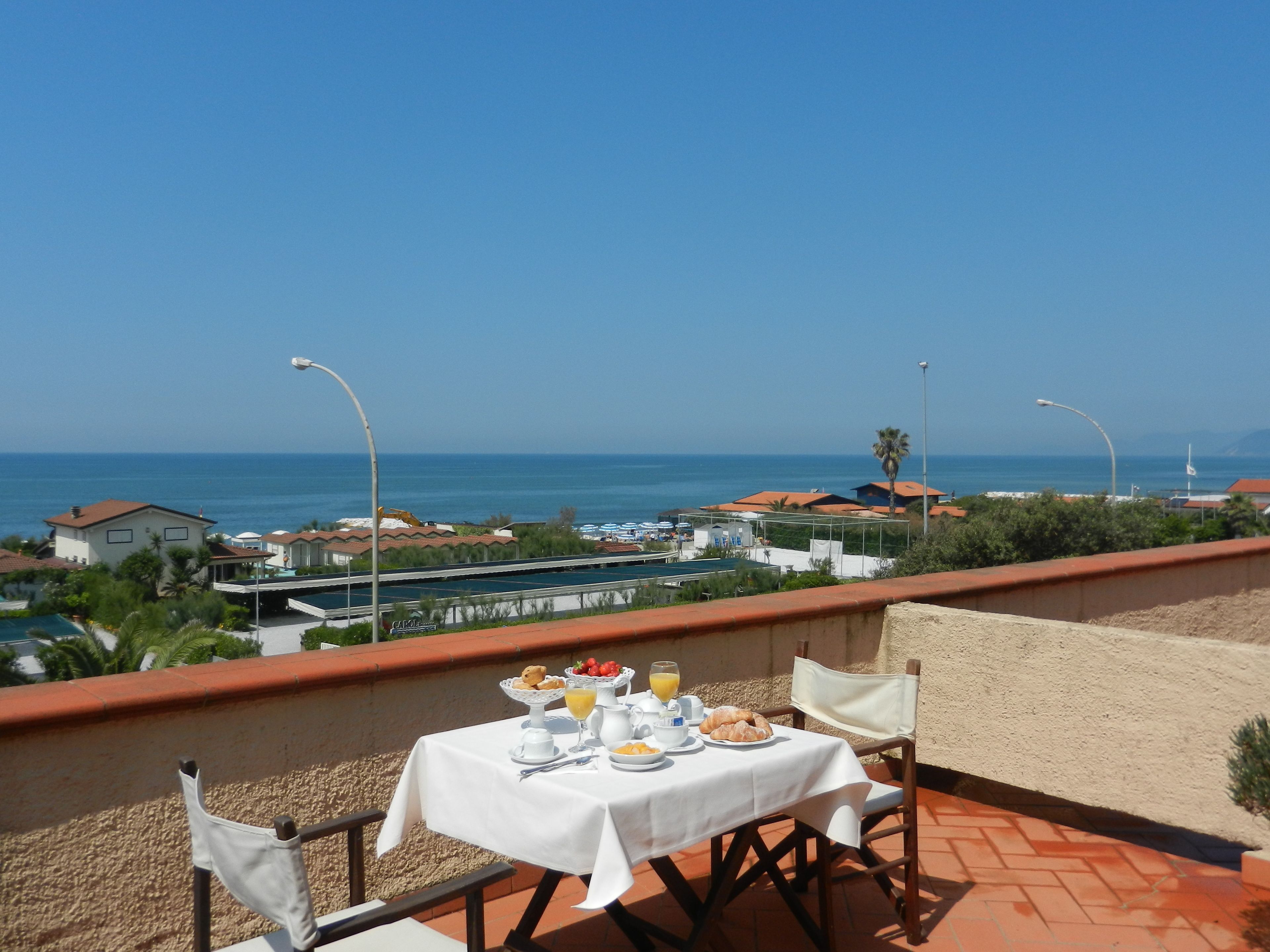 Blick von der Unterkunft