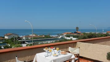 Blick von der Unterkunft