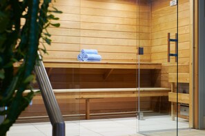 Salas de tratamiento para parejas, un sauna, tratamientos corporales