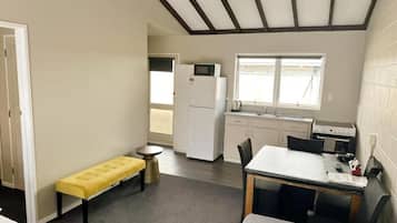 Superior Apartment, 1 Bedroom, Kitchen | Private kitchen | Fridge, microwave, electric kettle, cookware/dishes/utensils