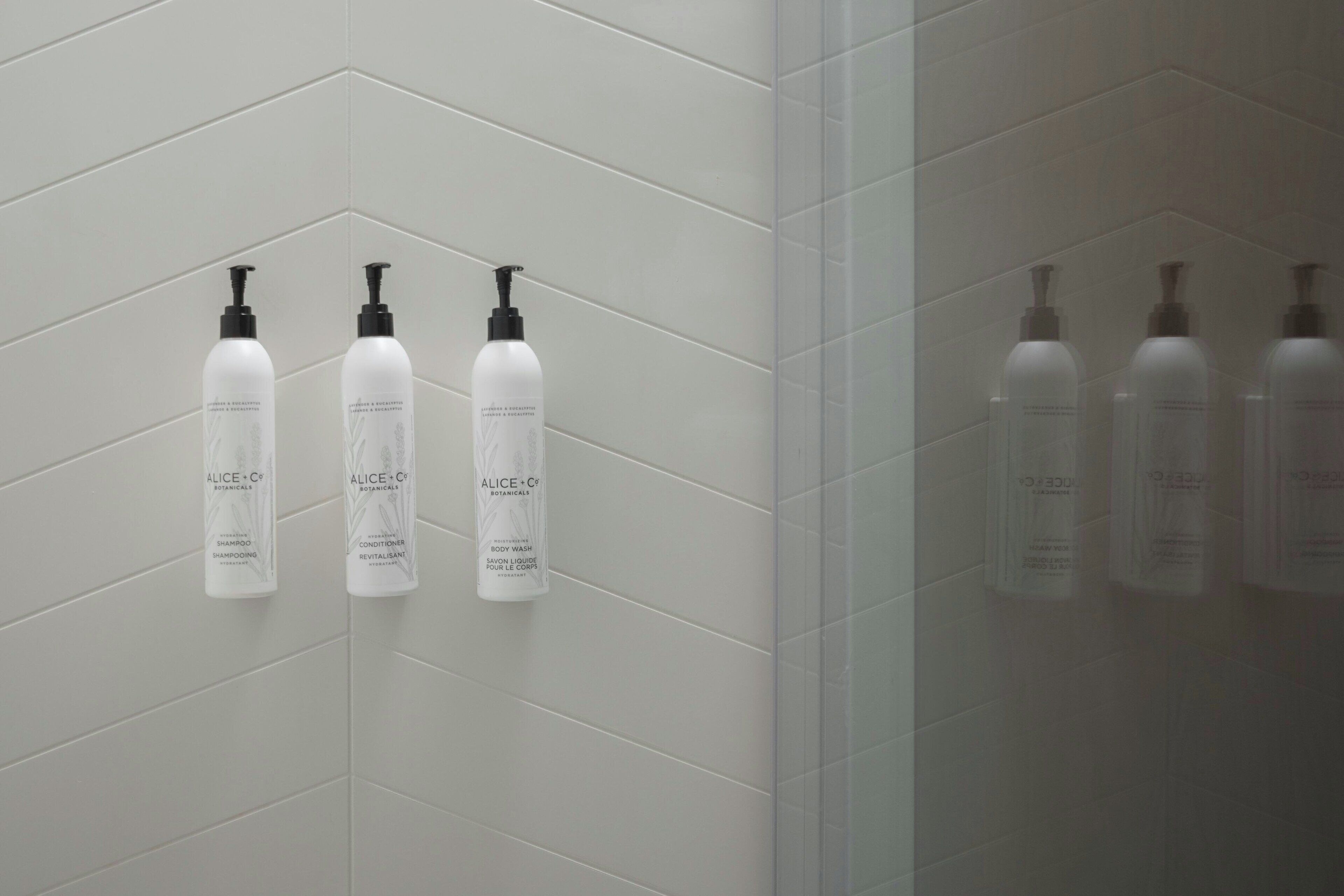 free toiletries, hair dryer, towels, soap