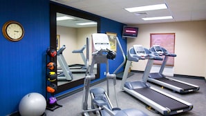 A gym with treadmills, elliptical machines, and exercise balls. - Hampton Inn & Suites Lake Wales (Lake Wales)