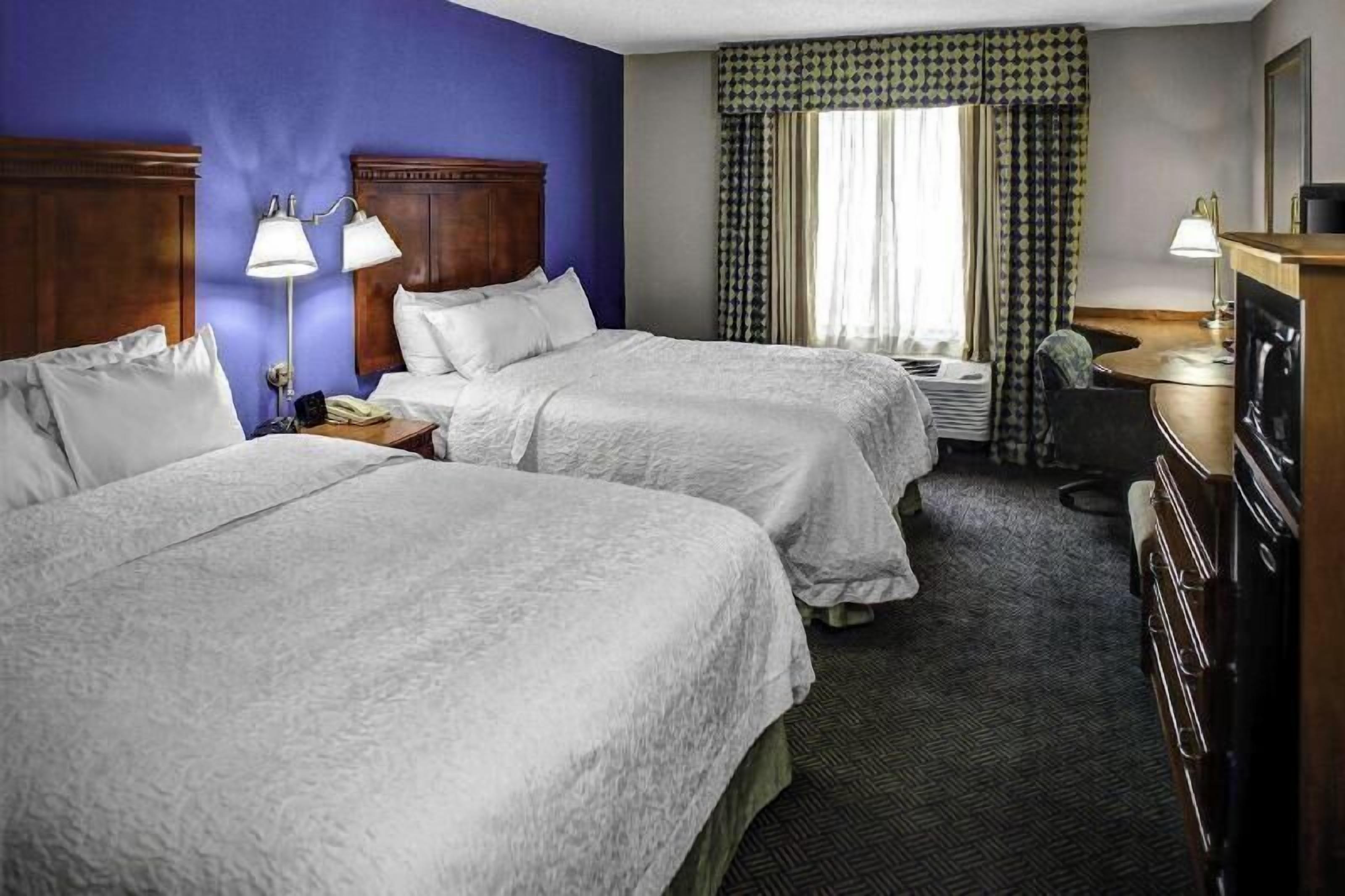 Blackout drapes, iron/ironing board, free wired internet, bed sheets