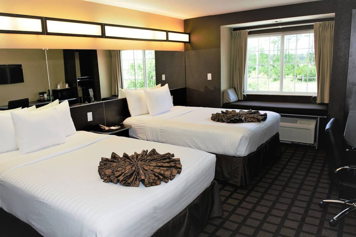 Pillow-top beds, in-room safe, desk, blackout curtains