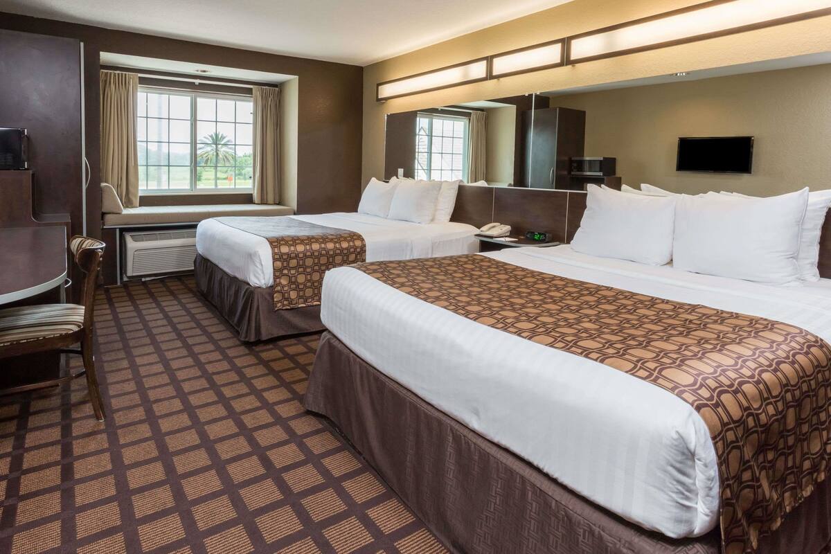 Pillow-top beds, in-room safe, desk, blackout curtains
