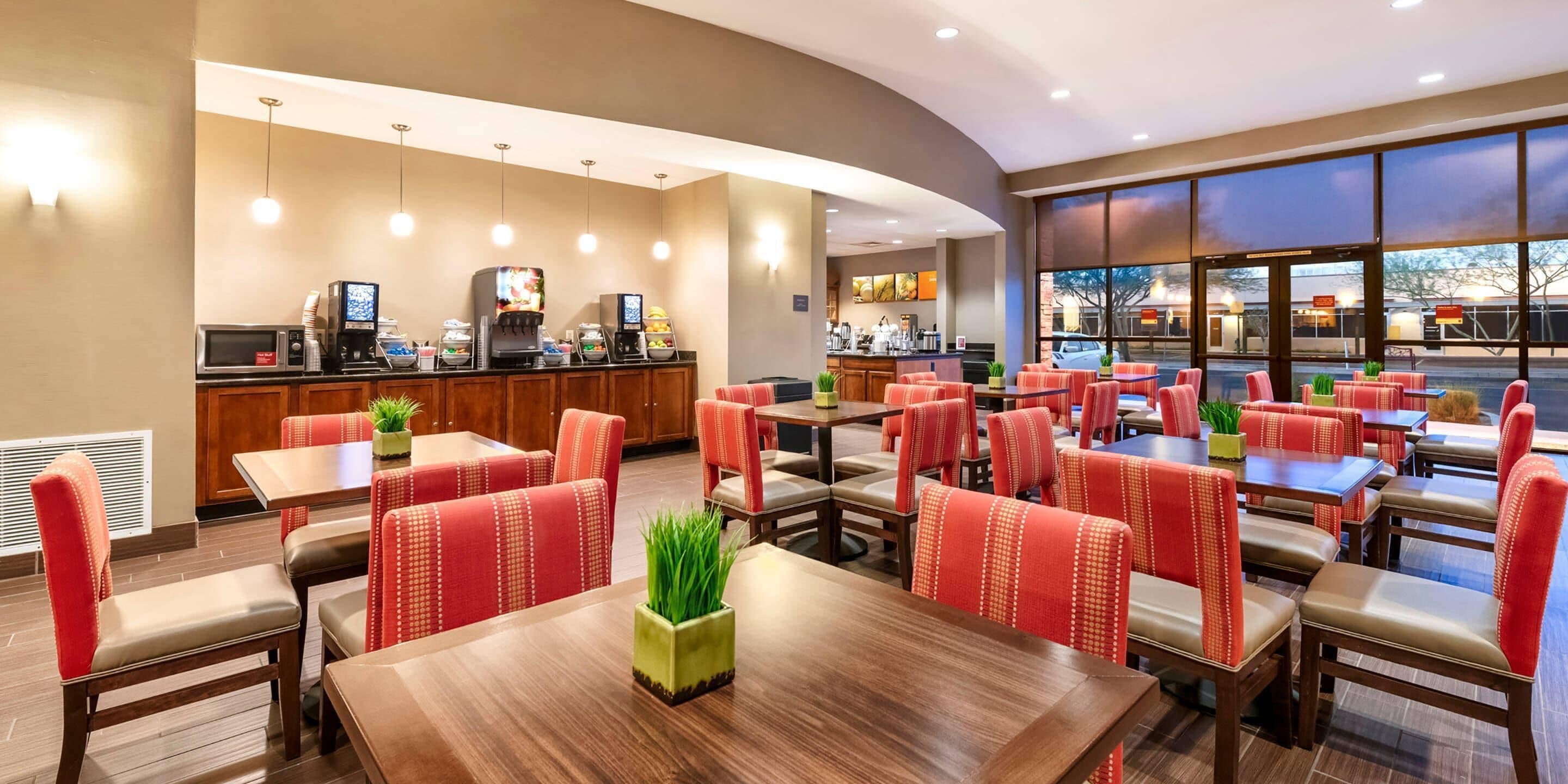 Free daily buffet breakfast