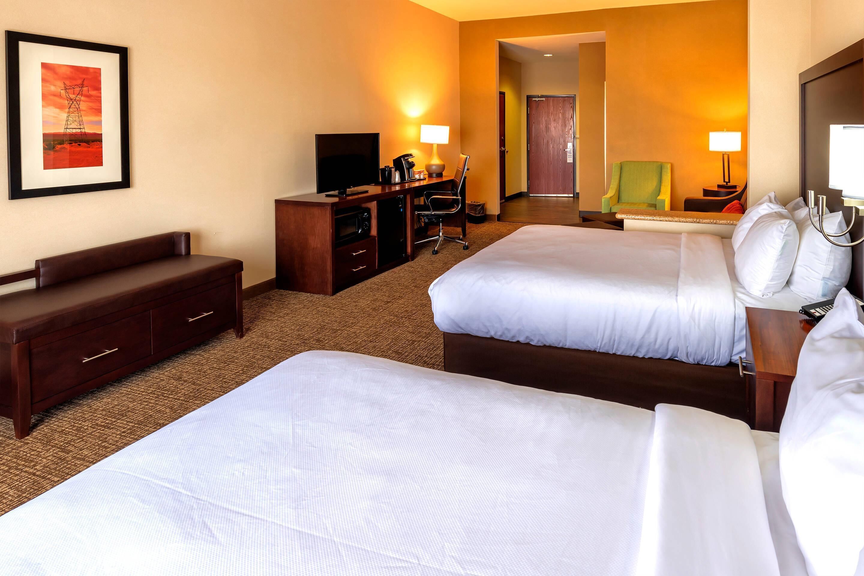 Suite, Multiple Beds, Accessible, Non Smoking | Premium bedding, in-room safe, desk, laptop workspace
