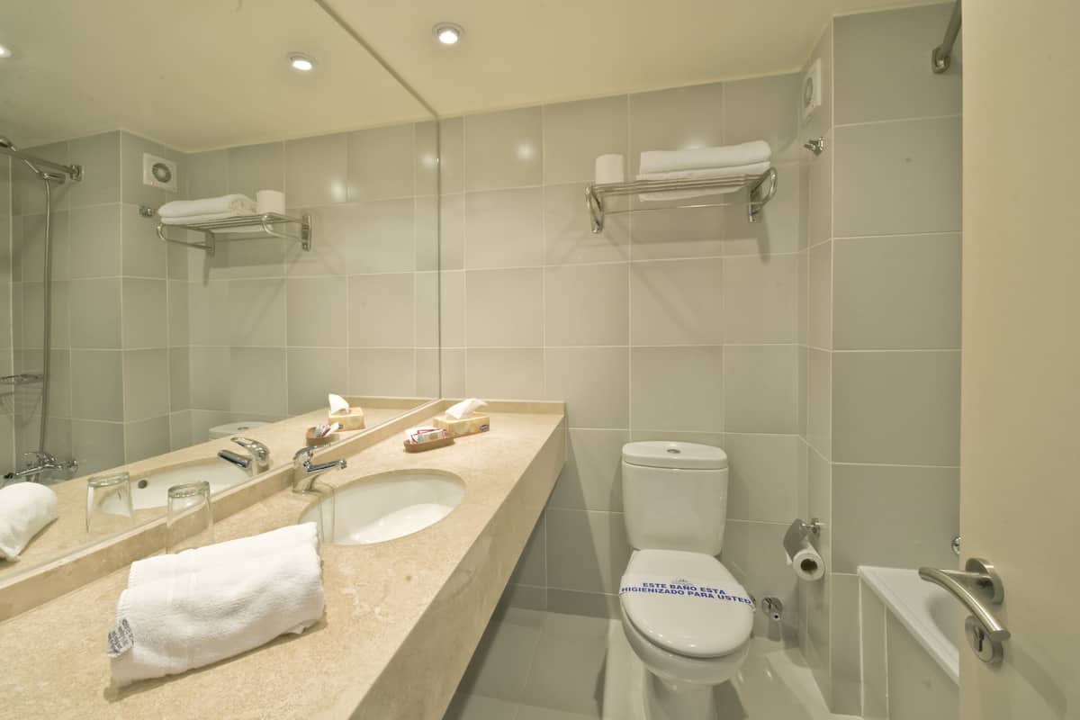 free toiletries, hair dryer, towels, soap