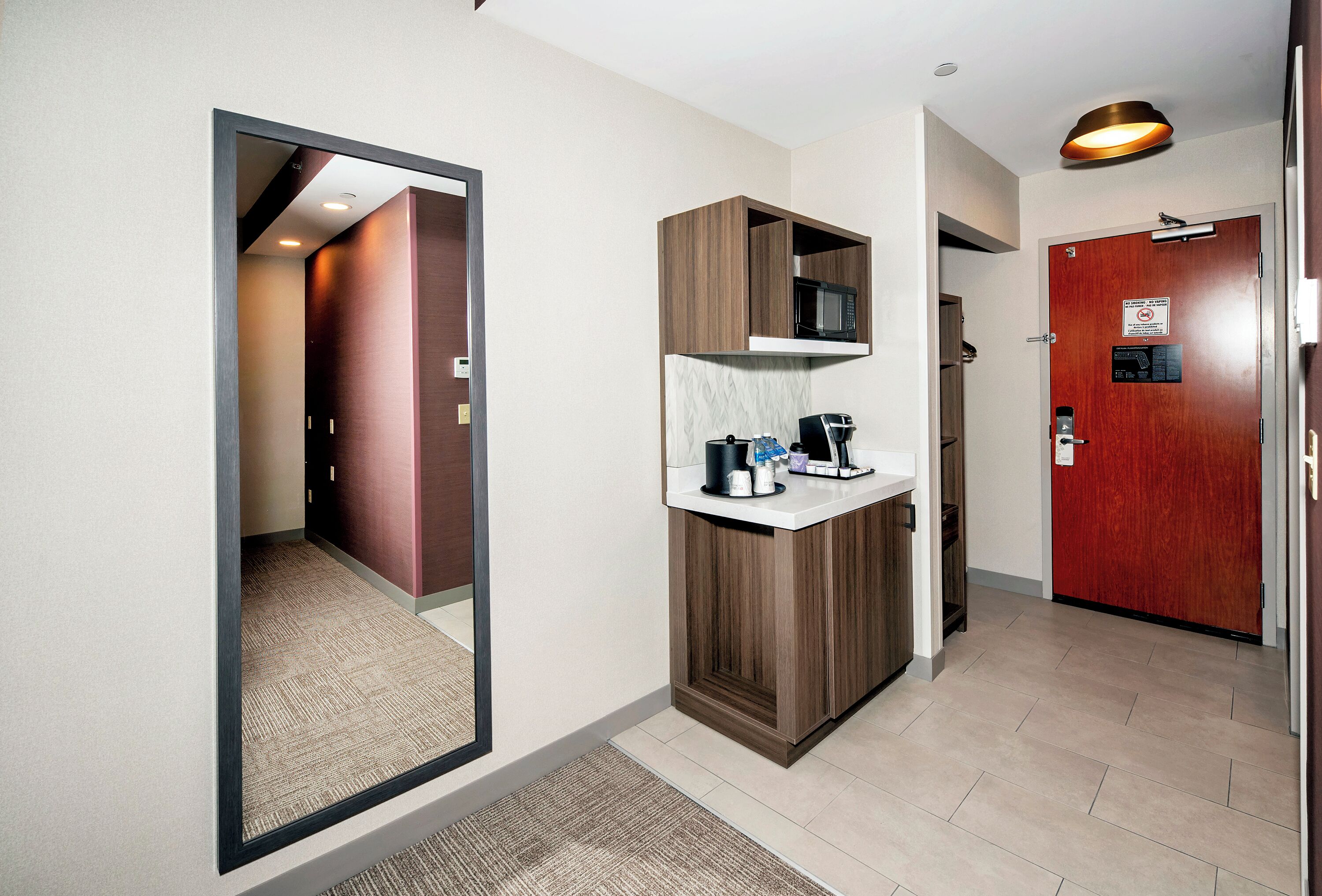 Down duvets, blackout curtains, soundproofing, iron/ironing board