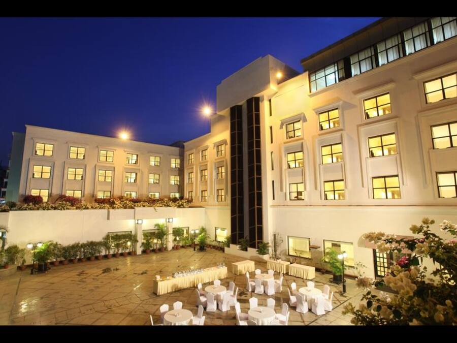 Front of property – evening/night