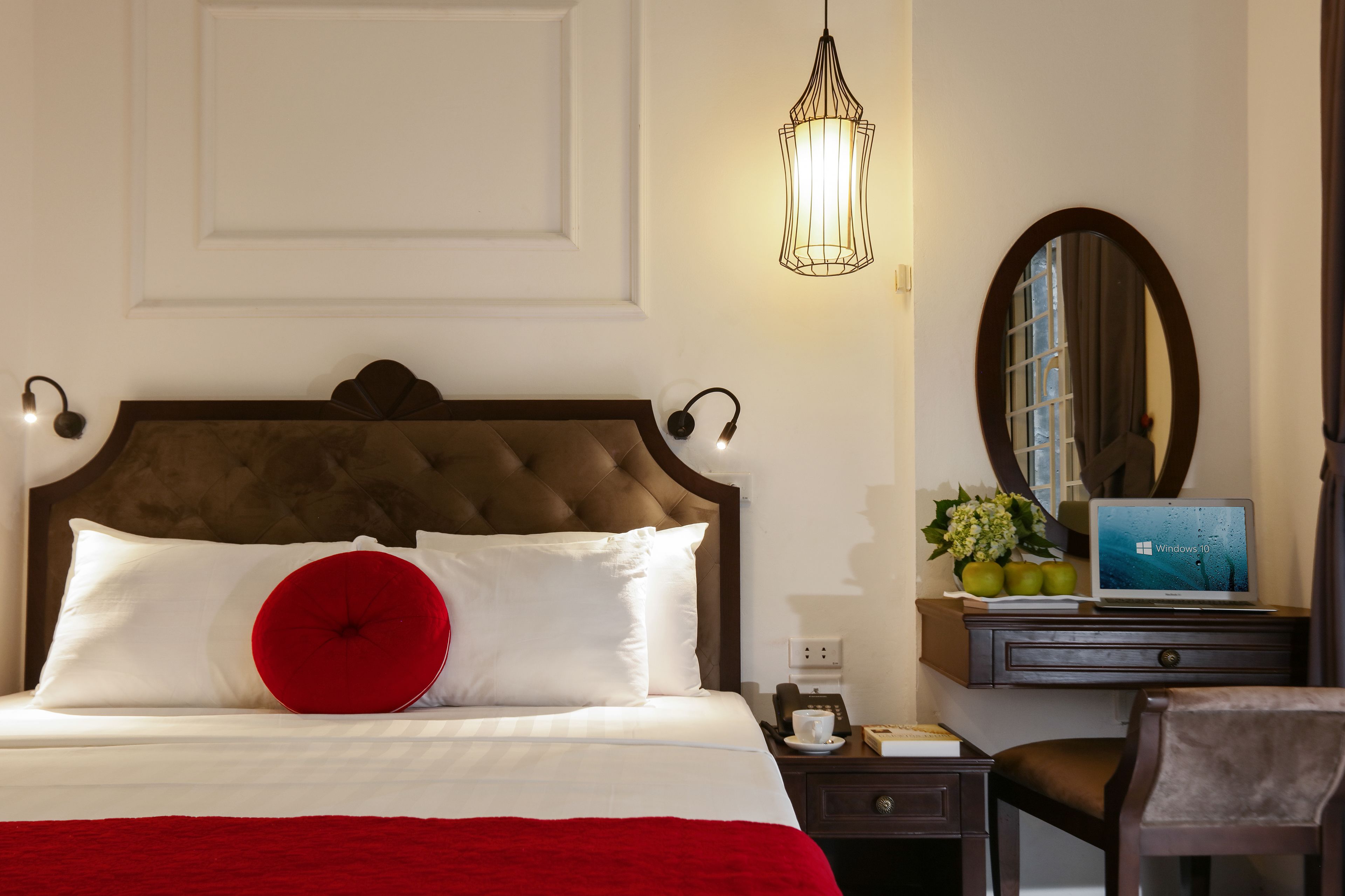 Ropa de cama de alta calidad y minibar 