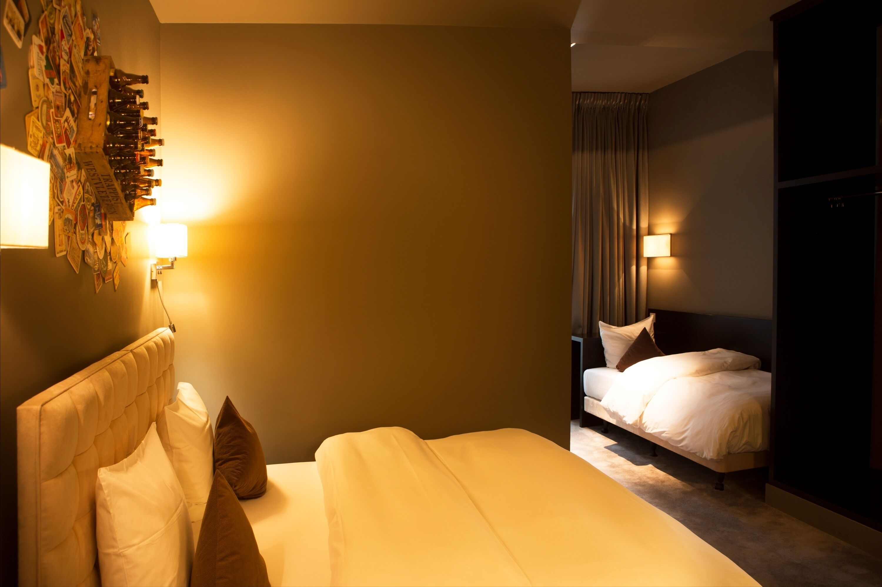 comfort triple room | premium bedding, individually decorated, desk, blackout curtains