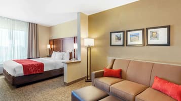 Premium bedding, desk, iron/ironing board, free cribs/infant beds