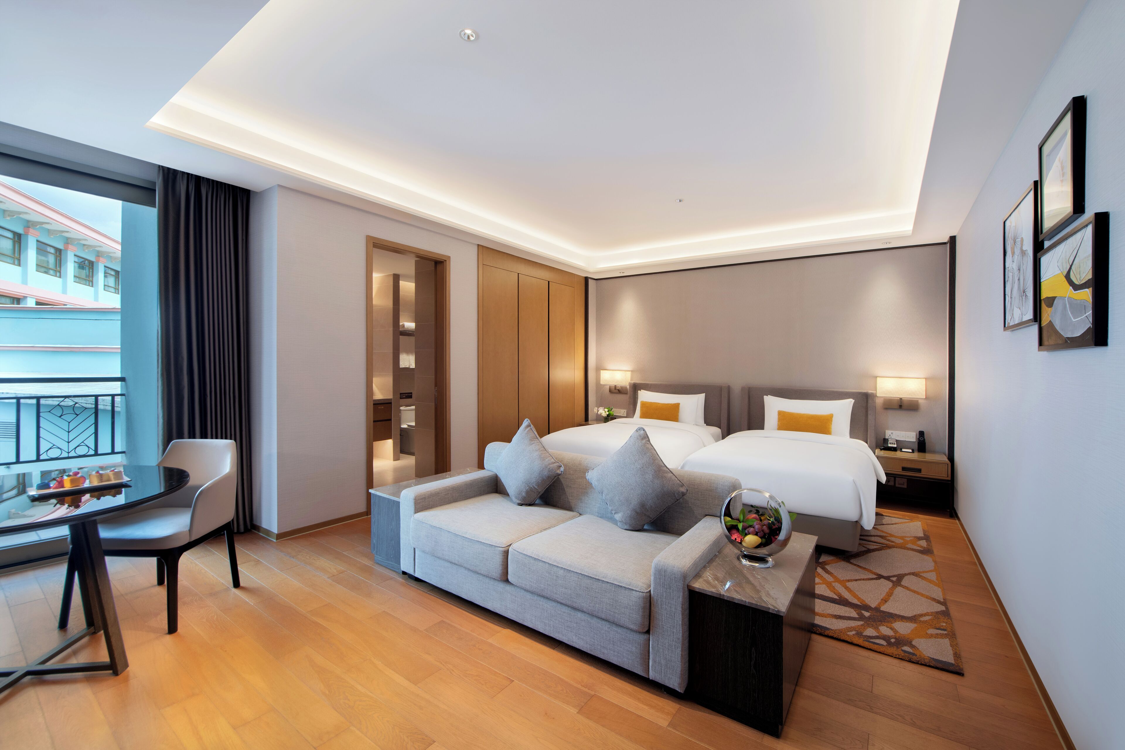 two bedroom and living room apartment | 1 bedroom, premium bedding, in-room safe, desk