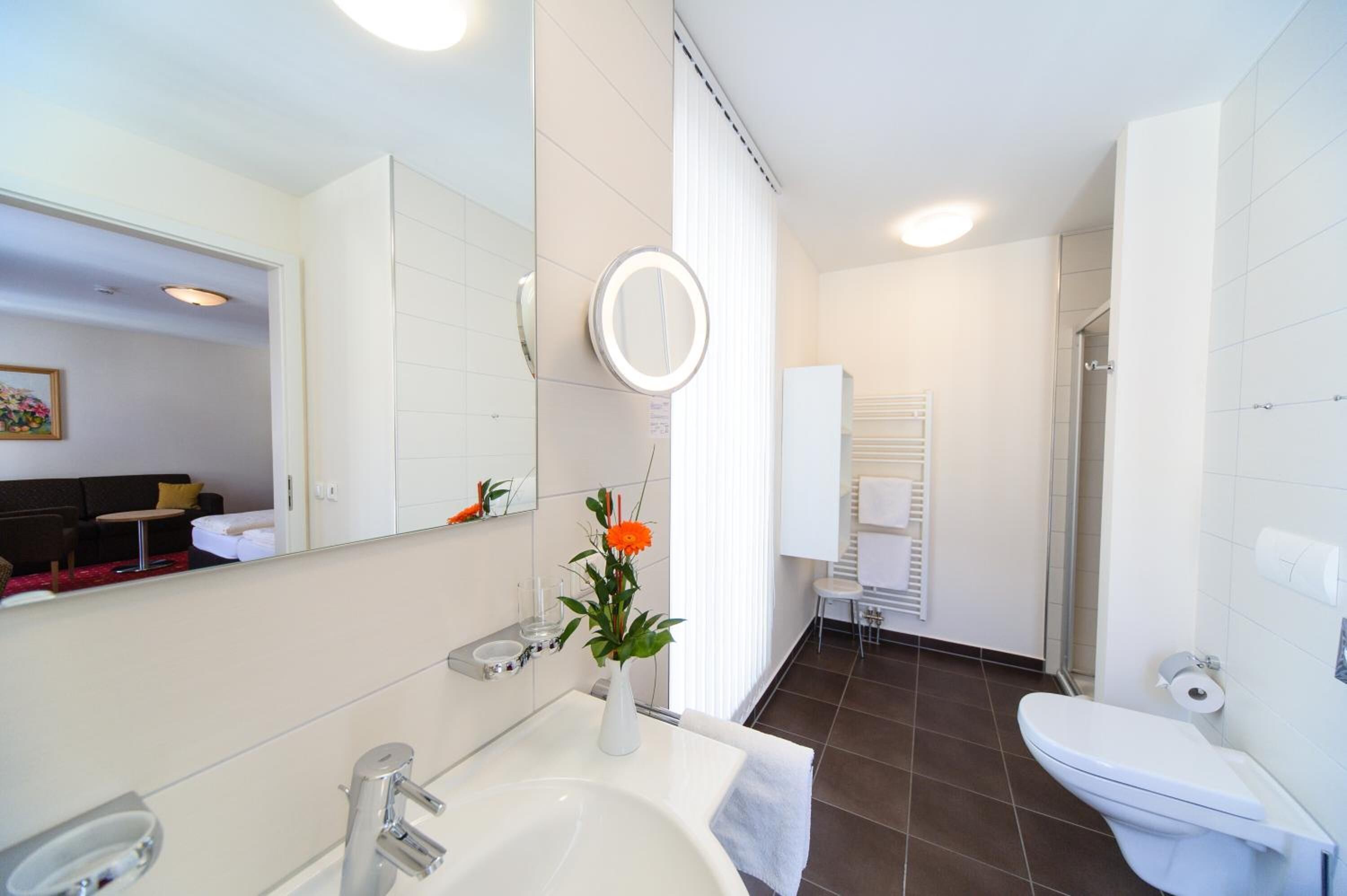 bathrobes, slippers, towels