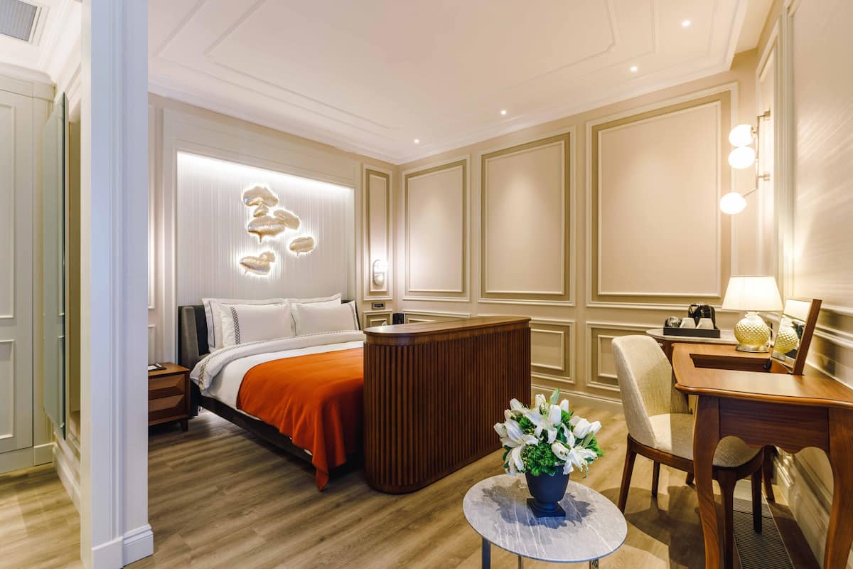 Deluxe King Room | Sengetøy i egyptisk bomull, sengetøy av topp kvalitet og minibar